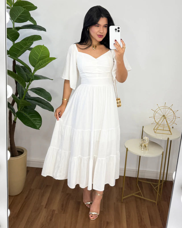 Vestido Mídi Carolina Branco